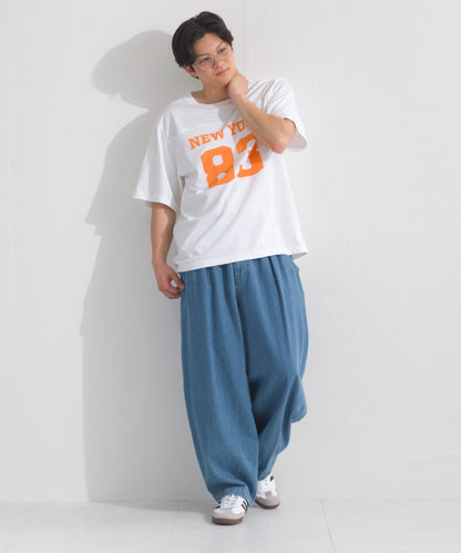 【OMNES】メンズロゴプリント半袖Tシャツ【S450060OMN】