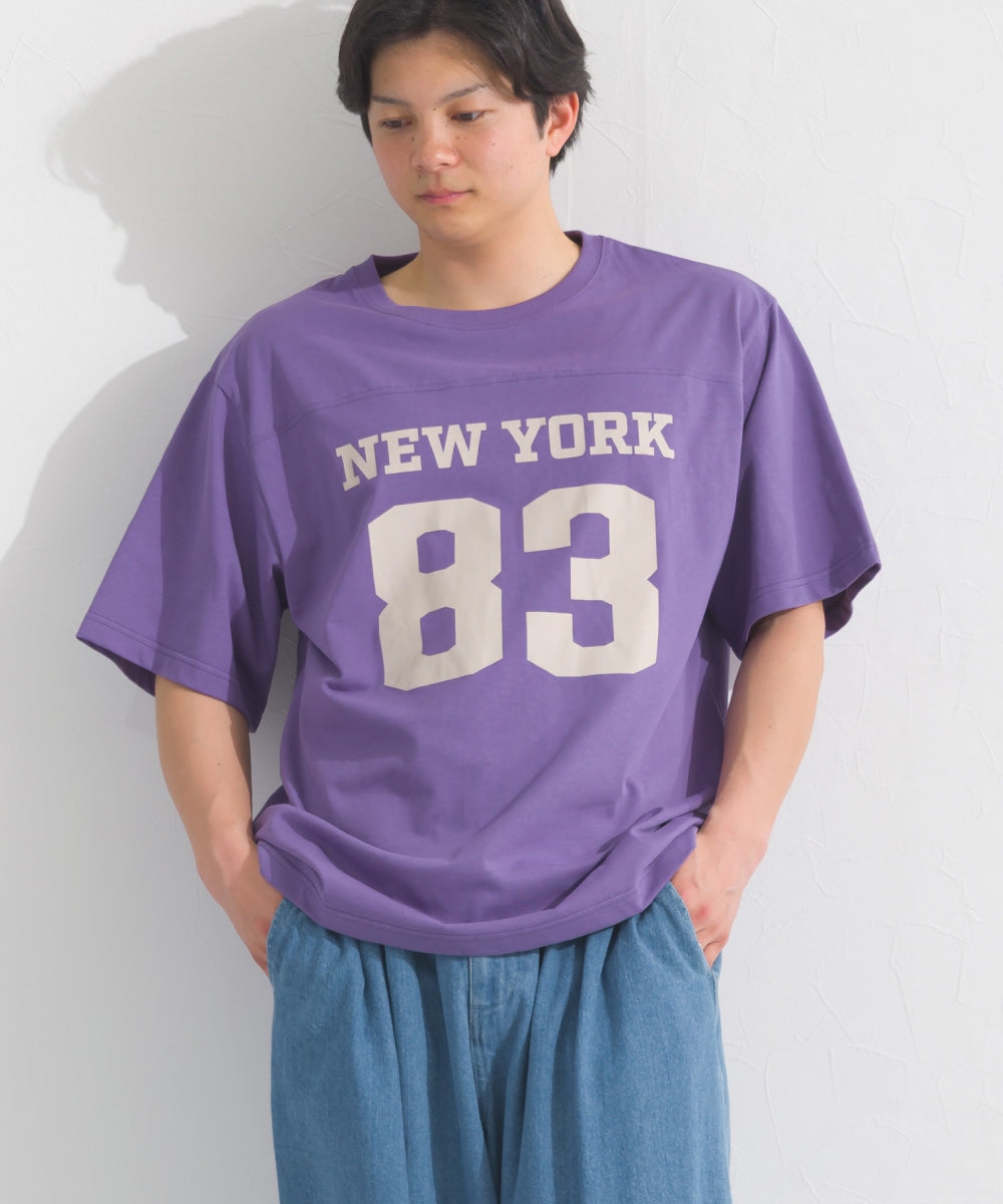 【OMNES】メンズロゴプリント半袖Tシャツ【S450060OMN】
