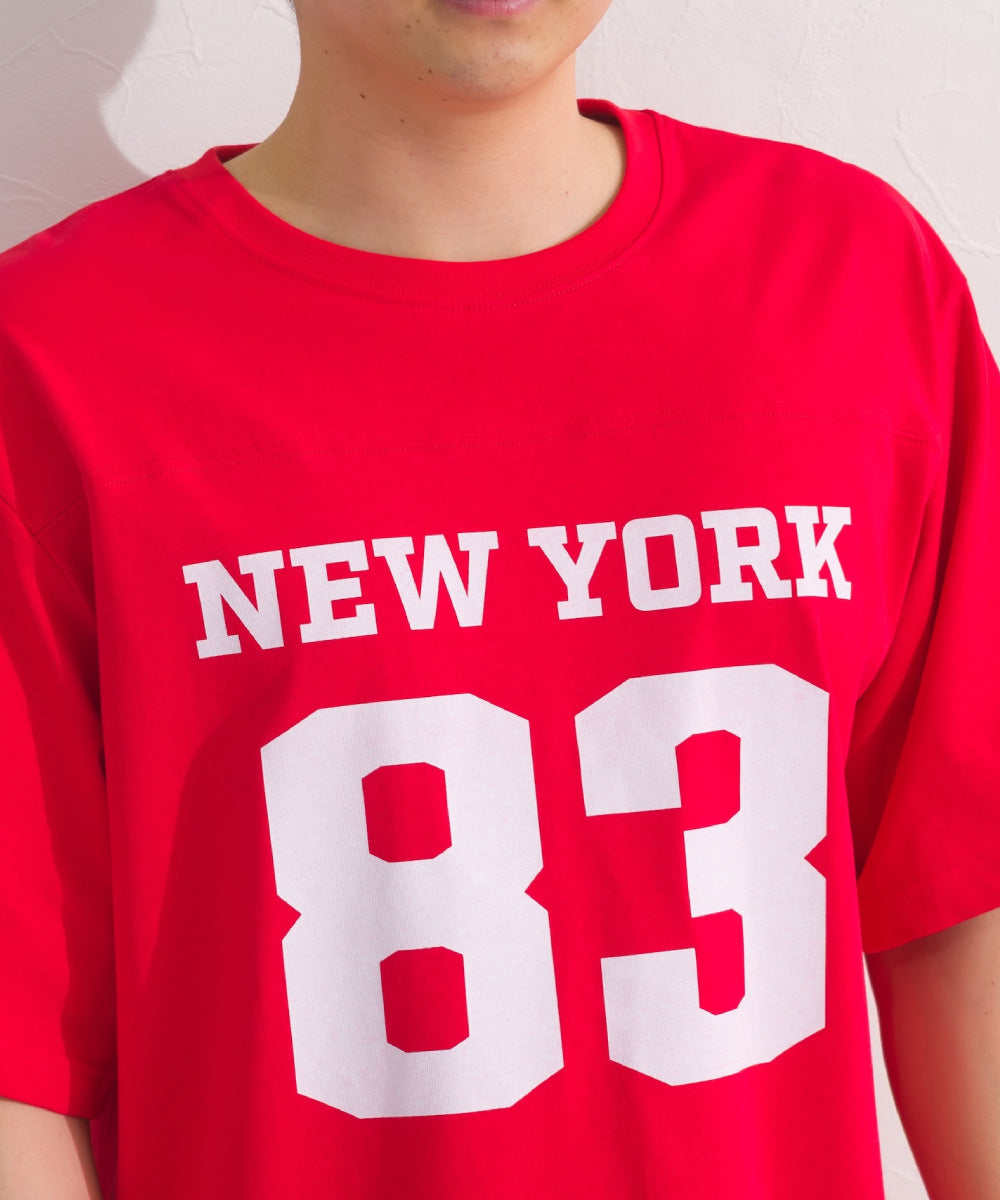 【OMNES】メンズロゴプリント半袖Tシャツ【S450060OMN】