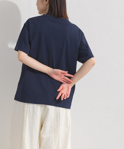 【OMNES】きれいめロゴプリント半袖Tシャツ【S450079OMN】