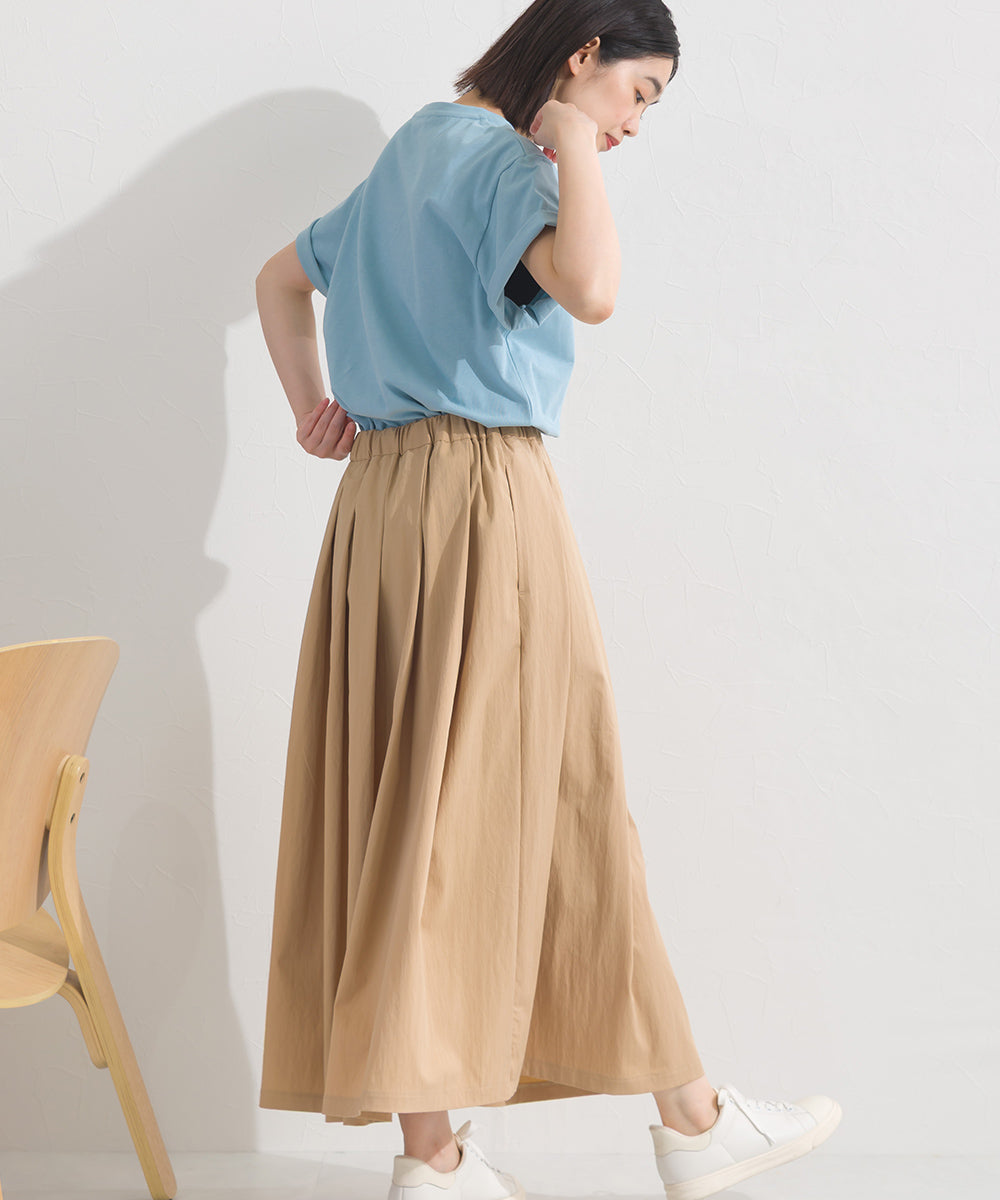 【OMNES】きれいめロゴプリント半袖Tシャツ【S450079OMN】