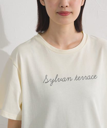 【OMNES】きれいめロゴプリント半袖Tシャツ【S450079OMN】