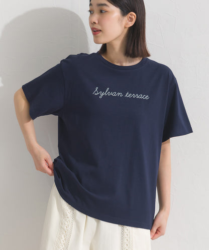 【OMNES】きれいめロゴプリント半袖Tシャツ【S450079OMN】