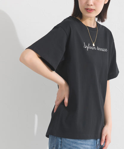 【OMNES】きれいめロゴプリント半袖Tシャツ【S450079OMN】