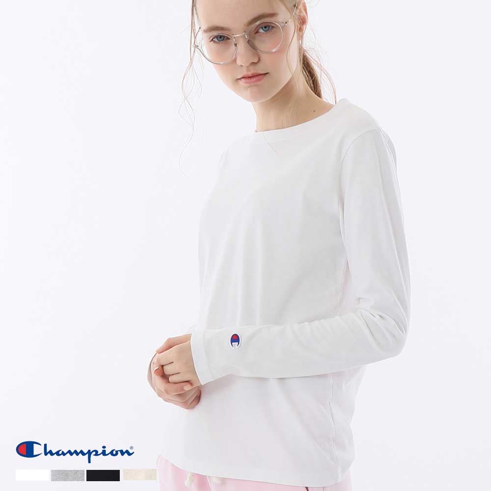 Champion チャンピオン ウィメンズ 無地ロングスリーブtシャツ Cw N412 3402